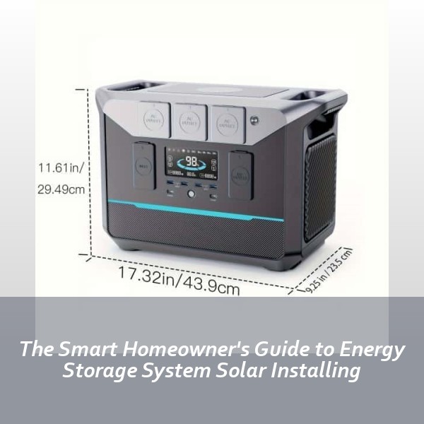 The Smart Homeowner's Guide to Energy Storage System Solar Installing